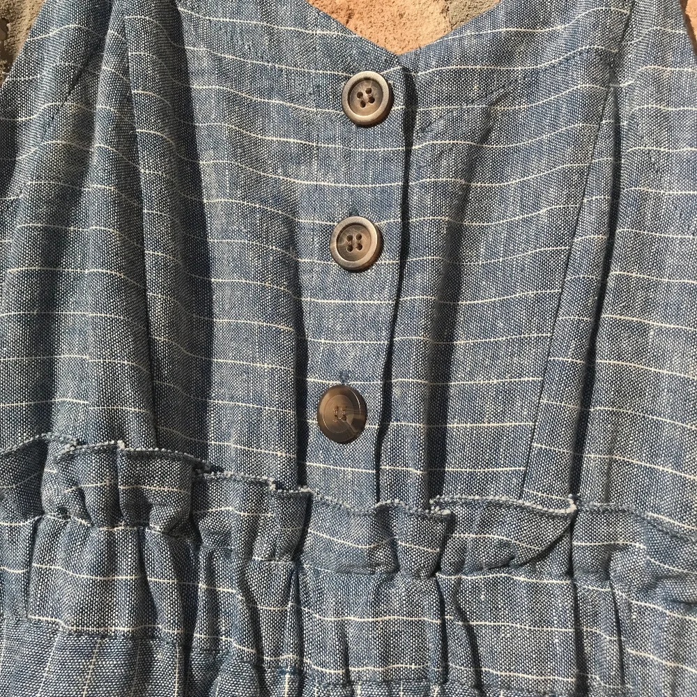Striped Linen Jumpsuit Romeo & Juliet Couture NWT Spring Summer Fashion - Picture 3 of 8